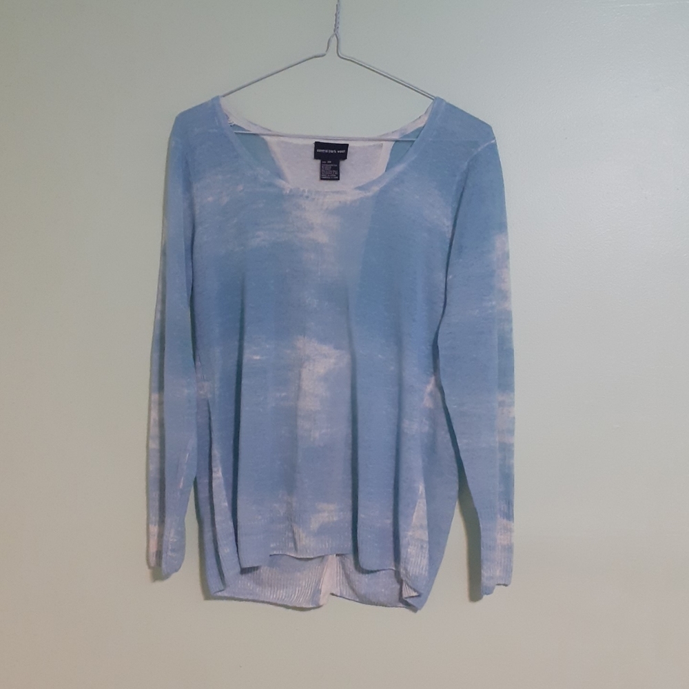 100%LINEN SUPER SOFT L/SLEEVE BLOUSE